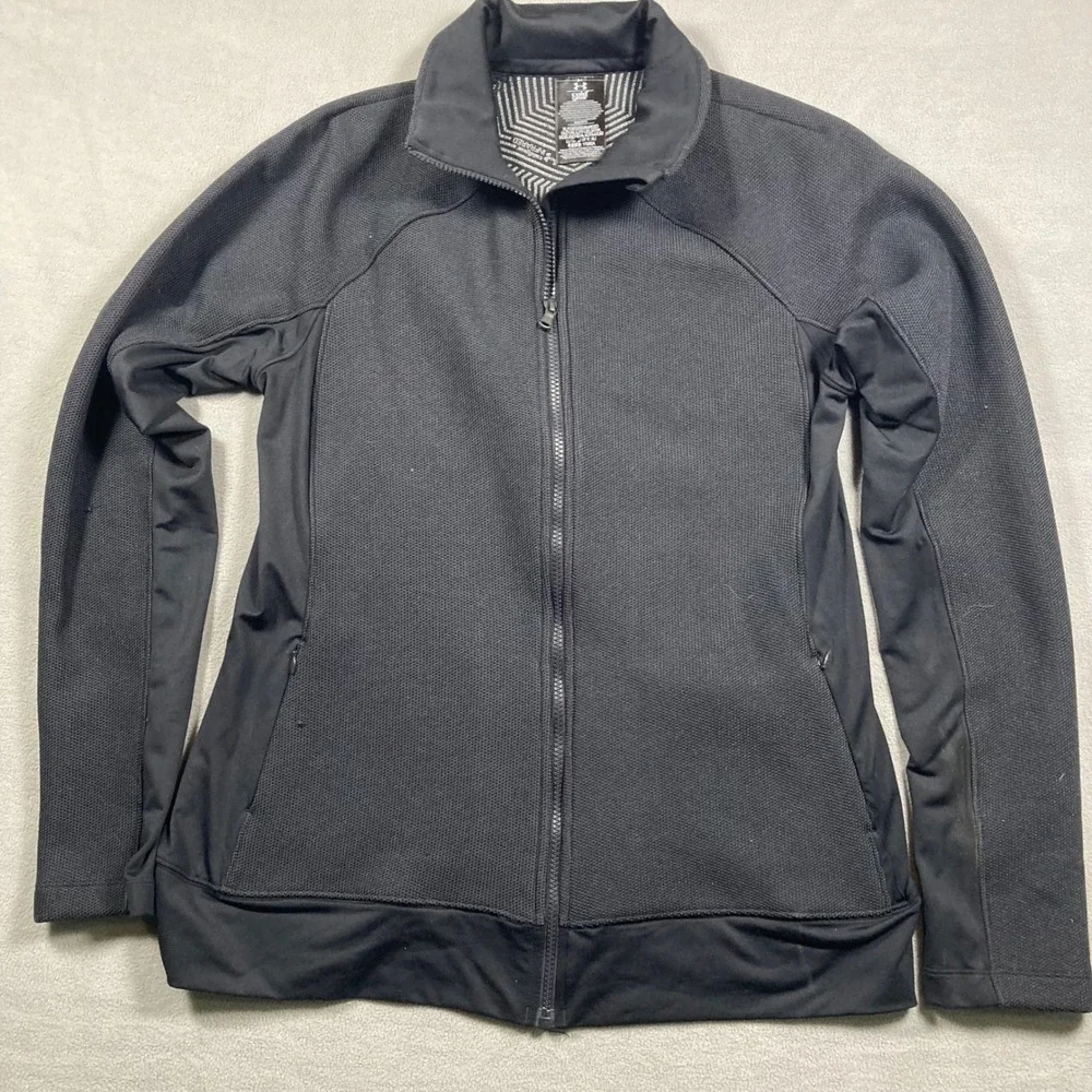 Under Armour Jacket Womens XL Black ColdGear Infrared Fitted Solid